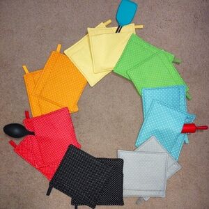Handmade Polka Dot Potholder